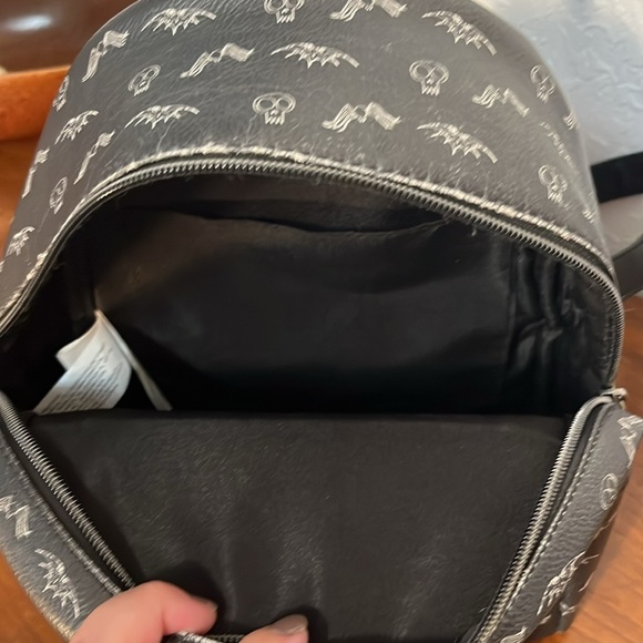 LOUNGEFLY The Nightmare Before Christmas Jack & Sally Graveyard Mini Backpack - Picture 9 of 11